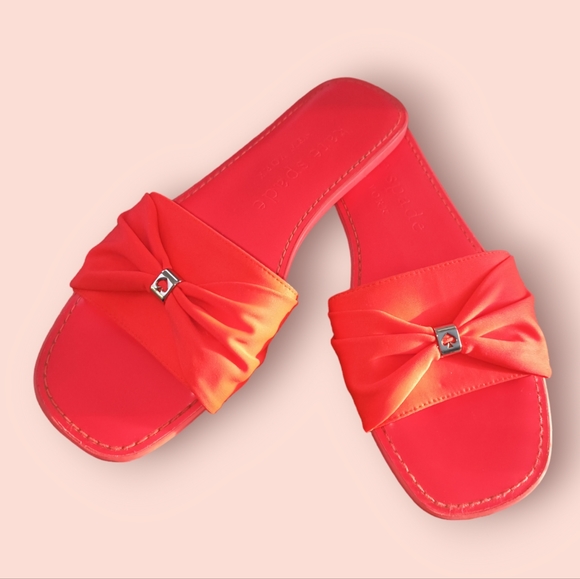 Kate Spade Neon Orange/Pink Sadie Sandals Size 8 - Picture 3 of 17